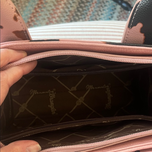 Wrangler Pink and Black Cowprint Purse - Picture 5 of 5